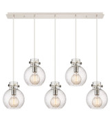 Linear/Island 4 Light + by Innovations ( 405 | 125-410-1PS-PN-G410-8SDY Newton ) 