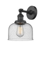 Sconces Single Glass by Innovations ( 405 | 203-BK-G74 Franklin Restoration ) 