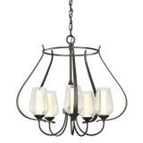 Mid. Chandeliers Glass Up by Hubbardton Forge ( 39 | 103045-SKT-14-ZS0354 Flora ) 