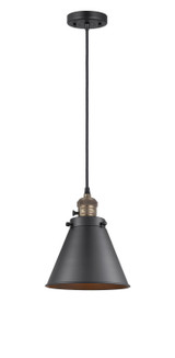 Mini Pendants Metal Shade by Innovations ( 405 | 201CSW-BAB-M13-BK-LED Franklin Restoration ) 