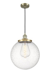 Pendants Sphere by Innovations ( 405 | 201C-AB-G204-14 Franklin Restoration ) 