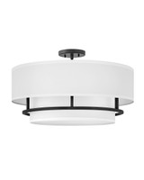 Semi-Flush Mts. Drum Shade by Hinkley ( 13 | 38894BK Graham ) 