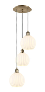 Mini Pendants 3 Light Cluster by Innovations ( 405 | 113B-3P-AB-G1217-8WV Ballston ) 