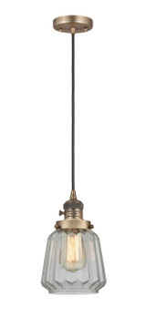 Mini Pendants Glass Down by Innovations ( 405 | 201CSW-BB-G142-LED Franklin Restoration ) 