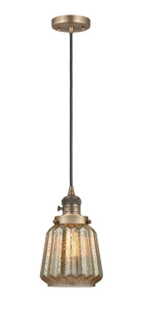 Mini Pendants Glass Down by Innovations ( 405 | 201CSW-BB-G146-LED Franklin Restoration ) 