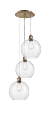 Mini Pendants 3 Light Cluster by Innovations ( 405 | 113B-3P-AB-G124-10 Ballston ) 