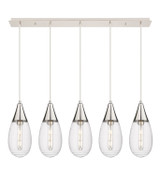 Linear/Island 4 Light + by Innovations ( 405 | 125-450-1P-PN-G450-6CL Downtown Urban ) 
