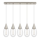 Linear/Island 4 Light + by Innovations ( 405 | 125-450-1P-SN-G450-6CL Downtown Urban ) 