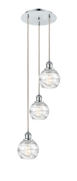 Mini Pendants 3 Light Cluster by Innovations ( 405 | 113B-3P-PC-G1213-6 Ballston ) 