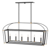 Linear/Island 4 Light + by Hinkley ( 13 | 4054BK Selby ) 