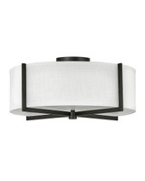 Semi-Flush Mts. Drum Shade by Hinkley ( 13 | 41708BK Axis Off White ) 