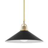 Pendants Metal Shade by Hudson Valley ( 70 | 2620-AGB/BK Syosset ) 