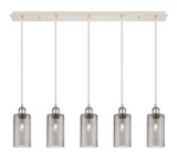 Linear/Island 4 Light + by Innovations ( 405 | 125B-5P-PN-G434-7SM Downtown Urban ) 