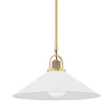 Pendants Metal Shade by Hudson Valley ( 70 | 2620-AGB/WH Syosset ) 