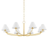 Large Chandeliers Candle by Hudson Valley ( 70 | BKO902-AGB Stacey ) 