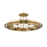 Semi-Flush Mts. Exposed Lamps by Hudson Valley ( 70 | 2721-AGB Chambers ) 