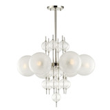 Mid. Chandeliers Glass Down by Hudson Valley ( 70 | 6427-PN Calypso ) 
