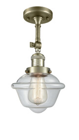 Semi-Flush Mts. Glass Down by Innovations ( 405 | 201F-AB-G532 Franklin Restoration ) 