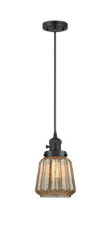 Mini Pendants Glass Down by Innovations ( 405 | 201CSW-BK-G146-LED Franklin Restoration ) 