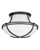 Semi-Flush Mts. Bowl Style by Hinkley ( 13 | 44491BK Saddler ) 