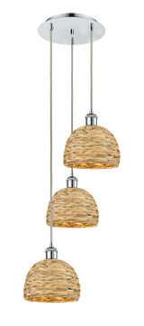 Mini Chandeliers Multi-Port/Cascade by Innovations ( 405 | 113B-3P-PC-RBD-8-NAT Ballston ) 