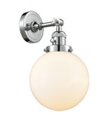 Sconces Single Glass by Innovations ( 405 | 203SW-PC-G201-8-LED Franklin Restoration ) 