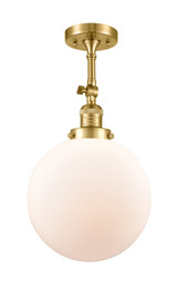 Semi-Flush Mts. Directional by Innovations ( 405 | 201F-SG-G201-10-LED Franklin Restoration ) 
