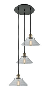 Mini Pendants 3 Light Cluster by Innovations ( 405 | 113B-3P-BAB-G132 Ballston ) 