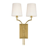 Sconces Double Candle by Hudson Valley ( 70 | 3112-AGB Glenford ) 