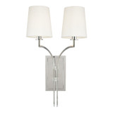 Sconces Double Candle by Hudson Valley ( 70 | 3112-PN Glenford ) 