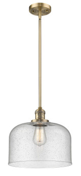 Pendants Glass Down by Innovations ( 405 | 201S-BB-G74-L-LED Franklin Restoration ) 