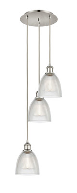 Mini Pendants 3 Light Cluster by Innovations ( 405 | 113B-3P-PN-G382 Ballston ) 