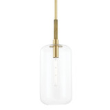 Mini Pendants Glass Down by Hudson Valley ( 70 | 6911-AGB Lenox Hill ) 