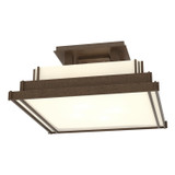 Semi-Flush Mts. Glass Down by Hubbardton Forge ( 39 | 123705-SKT-05-CC0416 Steppe ) 