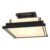 Semi-Flush Mts. Glass Down by Hubbardton Forge ( 39 | 123705-SKT-10-BB0416 Steppe ) 