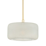 Pendants Drum Shade by Hudson Valley ( 70 | 7020-AGB Beechurst ) 