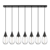Linear/Island 4 Light + by Innovations ( 405 | 127-450-1P-BK-G450-6CL Downtown Urban ) 