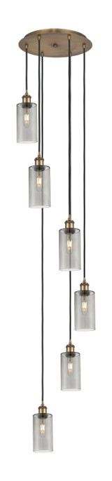 Pendants Multi-port/Cascade by Innovations ( 405 | 116B-6P-BB-G434-7SM Downtown Urban ) 