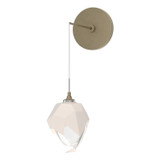 Sconces Single Glass by Hubbardton Forge ( 39 | 201397-SKT-84-WP0754 Chrysalis ) 