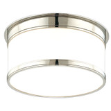 Flush Mounts Drum Shade by Hudson Valley ( 70 | 709-PN Geneva ) 