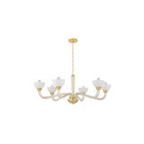 Large Chandeliers Candle by Hudson Valley ( 70 | 3306-AGB St. Lawrence ) 