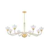Large Chandeliers Candle by Hudson Valley ( 70 | 3308-AGB St. Lawrence ) 