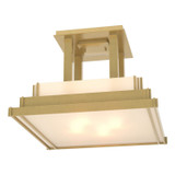 Semi-Flush Mts. Glass Down by Hubbardton Forge ( 39 | 123715-SKT-86-BB0416 Steppe ) 