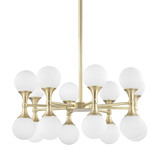 Mid. Chandeliers Glass Up by Hudson Valley ( 70 | 3316-AGB Astoria ) 