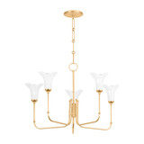Mid. Chandeliers Glass Up by Hudson Valley ( 70 | 3345-VGL Montclair ) 