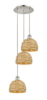 Mini Chandeliers Multi-Port/Cascade by Innovations ( 405 | 113B-3P-PN-RBD-8-NAT Ballston ) 