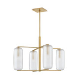 Mid. Chandeliers Glass Down by Hudson Valley ( 70 | 3474-AGB Pebble ) 