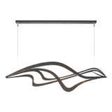 Linear/Island Geometric/Linear by Hubbardton Forge ( 39 | 139905-LED-STND-10 Crossing Waves ) 