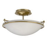 Semi-Flush Mts. Bowl Style by Hubbardton Forge ( 39 | 124302-SKT-86-GG0047 Simple Lines ) 
