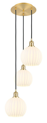 Mini Pendants 3 Light Cluster by Innovations ( 405 | 113B-3P-SG-G1217-8WV Ballston ) 